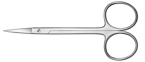 Gum scissors serrated