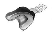 Impression tray Ehricke non-perforated upper jaw