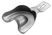 Impression tray Ehricke non-perforated upper jaw