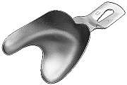 Impression tray Ehricke non-perforated upper jaw