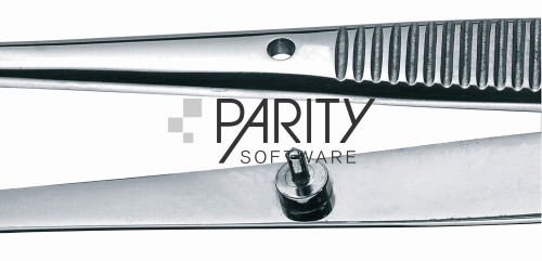 Tweezers serrated College with 'Stop'