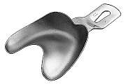 Impression tray Ehricke non-perforated upper jaw