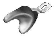 Impression tray Ehricke non-perforated upper jaw