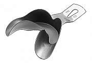 Impression tray Ehricke non-perforated lower jaw